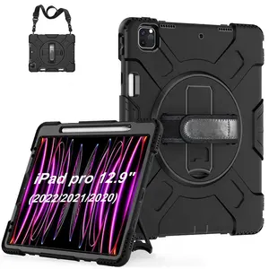 Heavy duty shockproof silicone tablet shell case for iPad Pro 6th generation case for ipad pro 12.9 inch 2021/2022 6th gen cover