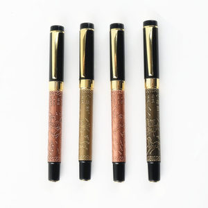 Logo aziendale <span class=keywords><strong>di</strong></span> <span class=keywords><strong>lusso</strong></span> rilievo goffratura <span class=keywords><strong>di</strong></span> fascia alta regalo <span class=keywords><strong>di</strong></span> nozze penna stilografica - Product Image 2