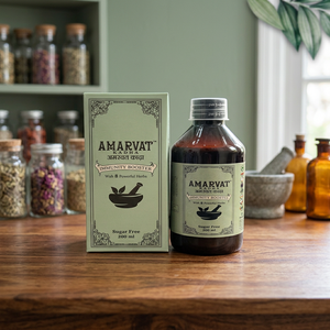 Sirop Immunitaire AMARVAT à Forte Demande, Formulé avec Tulsi, Dalchini, Sunthi, Moringa, Ashwagandha, Arjuna et Mulethi – Vente en Gros - Product Image 3