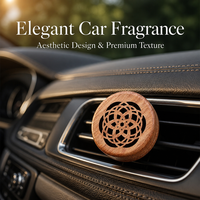 Diffuseur voiture TopOne de luxe en bois brésilien, clip écologique d'aromathérapie à l'huile essentielle et parfum naturel