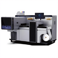 Nouvelle imprimante d'étiquettes automatique tout-en-un haute précision et machine de découpe avec 4 têtes d'impression UV330mm, configuration couleur CMYK+W+V