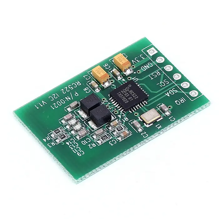 Modul RFID Pembaca RC522 I2C 13.56MHz, Modul Sensor RF Kartu Antarmuka IC Kartu IC Sangat Kecil