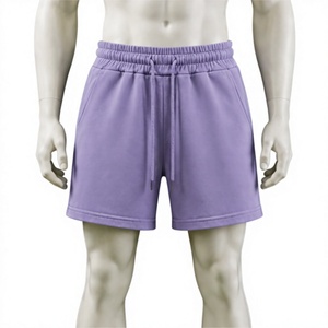 Shorts de survêtement en coton personnalisés pour hommes et femmes, avec cordon de serrage, taille élastique, décontractés, pour l'été, sport, jogging, en molleton, avec poches - Product Image 1
