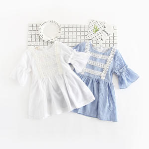 Nuevo Modelo de Ropa Infantil para Niñas, Vestido a Rayas - Product Image 1