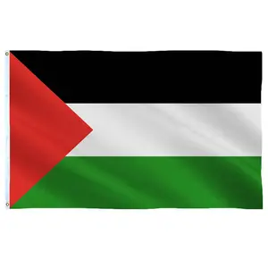 High Quality Custom Big Size Palestinian Flag 5 x 3ft 90*150cm Palestine Flag for Promotion