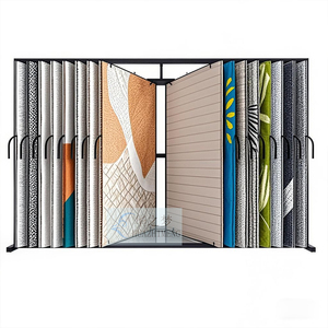 Hot Selling Page Turning Commercial <strong>Rug</strong> Hanger <strong>Carpet</strong> <strong>Stand</strong> Blanket <strong>Carpet</strong> Sample Showroom <strong>Display</strong> <strong>Racks</strong> Metal <strong>Display</strong> System - Product Image 1