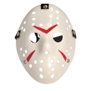 Jason Hockey Mask Halloween Cosplay Prop PVC dapat diatur tali plastik pesta <span class=keywords><strong>Prom</strong></span> kostum dekorasi Makeup DD7-113 - Product Image 3