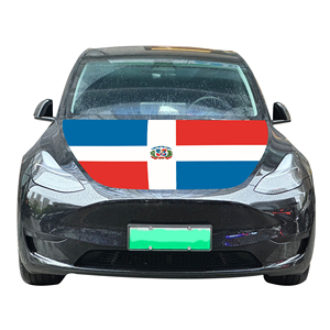Fundas para Capó de Coche con la Bandera de República Dominicana, 120x150cm, al por Mayor, Económicas, Resistentes al Desgaste y Duraderas - Product Image 1