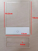广告牌信息显示订单灯发光二极管空白3D亚克力RGB夜灯桌带支架装饰照明