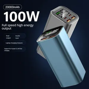 2025 nouveau produit <span class=keywords><strong>Powerbank</strong></span> 20000mAh ordinateur portable tablette téléphone portable Portable batterie externe PD <span class=keywords><strong>100</strong></span> <span class=keywords><strong>Watt</strong></span> chargeur de batterie externe - Product Image 2