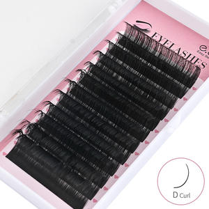 EBT 수제 0.03 0.05 0.07 속눈썹 컬 J B C CC D DD L 블랙 개별 속눈썹 8mm <span class=keywords><strong>15mm</strong></span> 천연 긴 인조 속눈썹 연장 - Product Image 4
