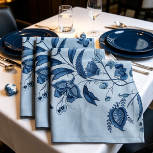 Maison d'Hermine – Lot de 4 serviettes carrées en coton 100 %, lavables en machine, pour dîners, restaurants, fête des Mères - Product Image 1