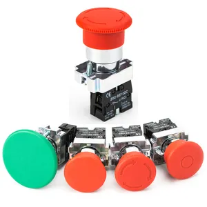 22Mm XB2 Serie Noodstop Drukknop No/Nc 10A/415V Rode Paddestoel Hoofd Emergency stop Knop Switch