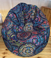 Sillón de Exterior Moderno, Impermeable, Estilo Nórdico con Estampado Étnico, para Hoteles, Playas, Parques, Sala de Estar, Personalizable