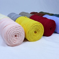 Fil à T-shirt en polyester 150D ultra-fin et doux, en Dacron, teint en vrac style FDY, pour le tricot et le crochet à la main, vente en gros