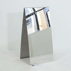 Letrero Publicitario Exterior Personalizado Tipo A, Letrero Comercial de Metal, Acero Inoxidable, Espejo para Acera - Product Image 3