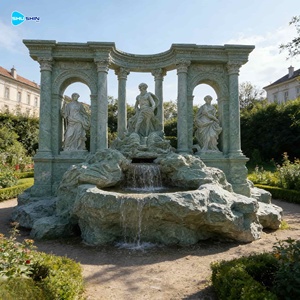Fontana da Giardino Esterna su Misura con Statua di Poseidone in Marmo, Fontana d'Acqua per Laghetto, Fontana di Trevi - Product Image 4