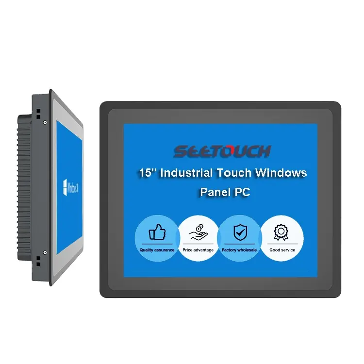 Quad Core J1900 I3 I5 I7 Capacitief Touchscreen Alles In Een Pc Aio Kiosk 12.1 13.3 15.6 18.5 Inch Industriële Paneel Pc Monitor