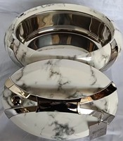 Ensemble chauffe-plats de luxe moderne 3 pièces 3L 4L 5L en acier inoxydable, casseroles isothermes pour la fête de l'Aïd Moubarak
