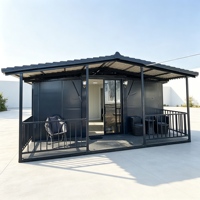 Maison conteneur modulaire extensible Shinestone, design à double aile, espace de vie préfabriqué portable