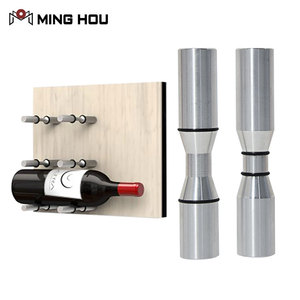 Giá Rượu Vang Kim Loại Nhôm Gắn Tường Hiện Đại Bán Sỉ - Product Image 2