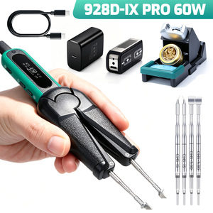 Station de soudage portable YIHUA 928D-IX PD/QC avec pince à souder, 25W/60W en option, soudage de précision SMD W264 - Product Image 6