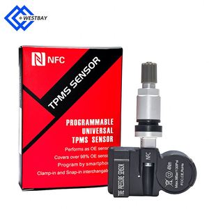 Westbay NFC <span class=keywords><strong>TPMS</strong></span> <span class=keywords><strong>Sensor</strong></span> 433 MHz/315Mhz Presión de neumáticos <span class=keywords><strong>Universal</strong></span> <span class=keywords><strong>Tpms</strong></span> <span class=keywords><strong>Sensor</strong></span> inteligente Herramientas de reparación de neumáticos <span class=keywords><strong>Tpms</strong></span> Control de presión de neumáticos - Product Image 1