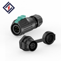 Boîtier PBT durable, connecteur étanche femelle/mâle LP12 2-8 broches pour l'éclairage, l'automatisation et les équipements d'énergie renouvelable