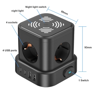 EU tiêu chuẩn <span class=keywords><strong>USB</strong></span> Power Cube ổ <span class=keywords><strong>c</strong></span>ắm với ánh sáng ban đêm với PD Loại <span class=keywords><strong>C</strong></span> 20 Wát sạ<span class=keywords><strong>c</strong></span> nhanh và 4 AC <span class=keywords><strong>C</strong></span>ổng - Product Image 6
