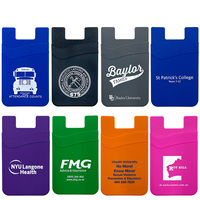Coque de téléphone en silicone écologique imperméable de haute qualité avec logo personnalisé, design flexible, support adhésif pour cartes, téléphones