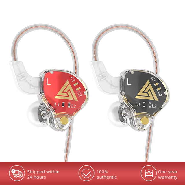 In-ear Plug-in Wired Headphones 3.5mm Interchangeable Cables High-quality Audiophile-grade HiFi Noise-canceling Headphones