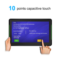 10.1 pouces PoE Power NFC Android Tablet Pc Moniteur tactile LCD intérieur avec support mural pour salles de réunion et aéroports Fournisseur OEM