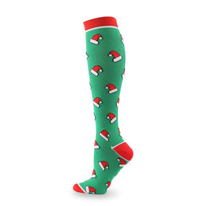 Chaussettes <span class=keywords><strong>de</strong></span> sport amusantes HLC personnalisées, chaussettes hautes pour le sport, chaussettes <span class=keywords><strong>de</strong></span> Noël festives, bonhomme <span class=keywords><strong>de</strong></span> neige, renne <span class=keywords><strong>de</strong></span> Noël, chaussettes <span class=keywords><strong>de</strong></span> compression <span class=keywords><strong>de</strong></span> Noël - Product Image 4