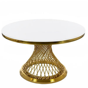 Golden Iron <b>Table</b> Centerpiece For Weddings And <b>Parties</b> Round <b>Tables</b> With Elegant Metallic Wedding - Product Image 2