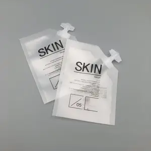 Magic Factory Supply Heat Seal Cosmetic Refillable Sachet With Spout For Liquid Facial Cream Lotion Essence Oil