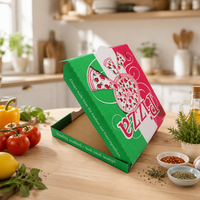 Boîtes à pizza personnalisées en gros, impression personnalisée, qualité alimentaire, 12, 16, 18 pouces, taille personnalisée pour restaurant de pizza