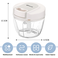 Lage Prijs Handmatige Plastic Voedsel Fruitsalade Groentesnijder Chopper Saus Blender Knoflook Crusher En Uienmolen