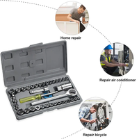 Jeu de clés à cliquet multi-embouts pour réparation automobile et moto, 40 pièces, marque OEM, garantie 12 mois, idéal pour boîte à outils