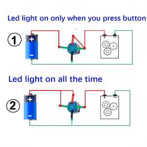 Interruptor de palanca LED a prueba de agua de 12mm, enchufe de cable 12V-24V, 3A, Metal IP65, botón de encendido/<span class=keywords><strong>apagado</strong></span> normalmente abierto, combinación SPST 1NO - Product Image 6