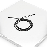 Ressort de compression long en micro-nickel-titane, diamètre intérieur 1 mm, capacité de charge 7 lb, fil élastique noir à spirale fine et serrée