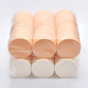 Grande éponge à poudre ronde, double usage humide et sec, en latex, pour fond de teint, crème BB, éponge cosmétique pour maquillage en salon - Product Image 1