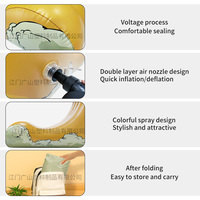 Salon Lune En Forme De Chaise Unique Gonflable Veilleuse Blow Up Canapé Chaise Longue Air Canapé avec Lumière LED
