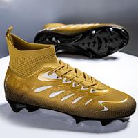 Chaussures de football à crampons longs Zhen Factory Direct, tige en PVC, semelle intermédiaire en TPU, doublure en mesh, pour l'hiver/été |   Unisexe Athlétique