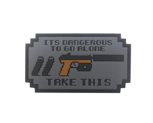 <span class=keywords><strong>Es</strong></span> peligroso ir solo, tome estas insignias tácticas de moral de goma de PVC suave con cierre de gancho en la parte posterior - Product Image 4