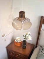 Lustre LED en verre coloré fait main de style cour française Murano pour salon, chambre à coucher, salle à manger