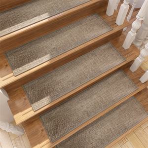 NOUVEAU Marches d'escalier confortables pour marches en bois Marches d'escalier intérieures antidérapantes pour <span class=keywords><strong>tapis</strong></span> d'escalier - Product Image 2