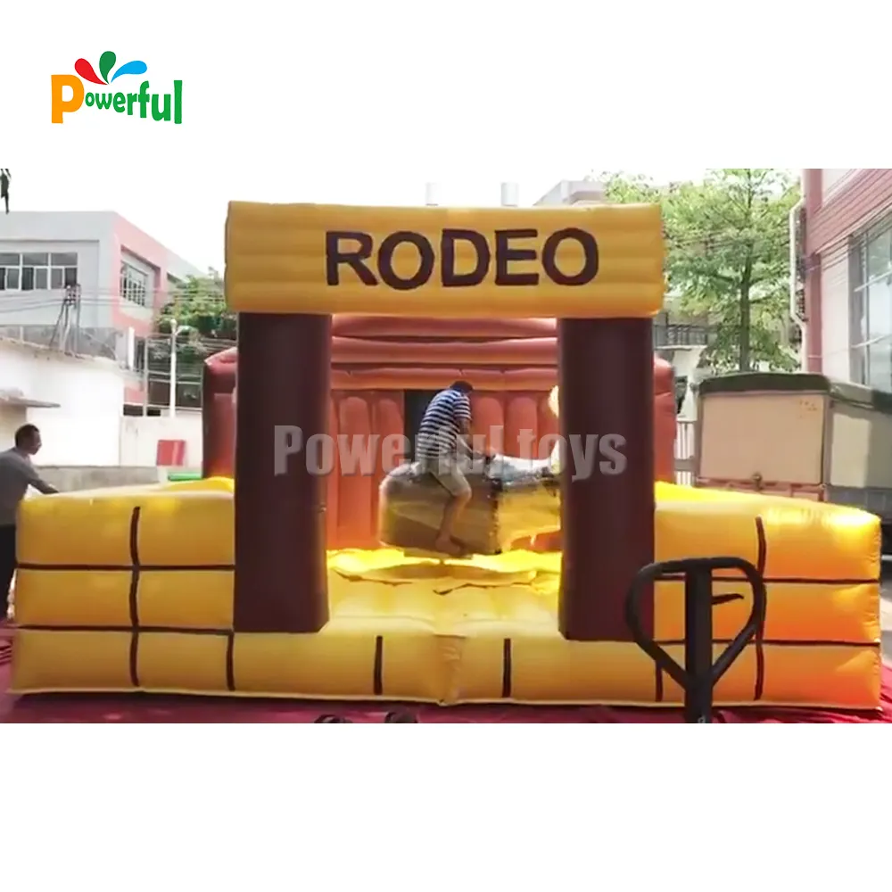 Juego mecánico inflable de fábrica, rodeo bull
