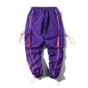 Pantalones casuales de pana unisex con tobillo directo de fábrica para ropa de baile callejero