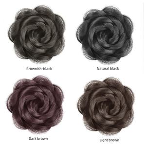 Elegante Accesorio para el <span class=keywords><strong>Cabello</strong></span> <span class=keywords><strong>con</strong></span> Clip <span class=keywords><strong>de</strong></span> Flor Rosa para <span class=keywords><strong>Moño</strong></span>, Estilo Princesa, Peluca Resistente al Calor - Product Image 2