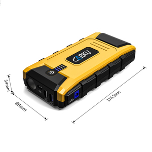 CARKU - Arrancador de Baterías Portátil de Gasolina, Paquete de Energía para Cargar Dispositivos USB Rápidamente con 3 Horas de Autonomía - Product Image 1